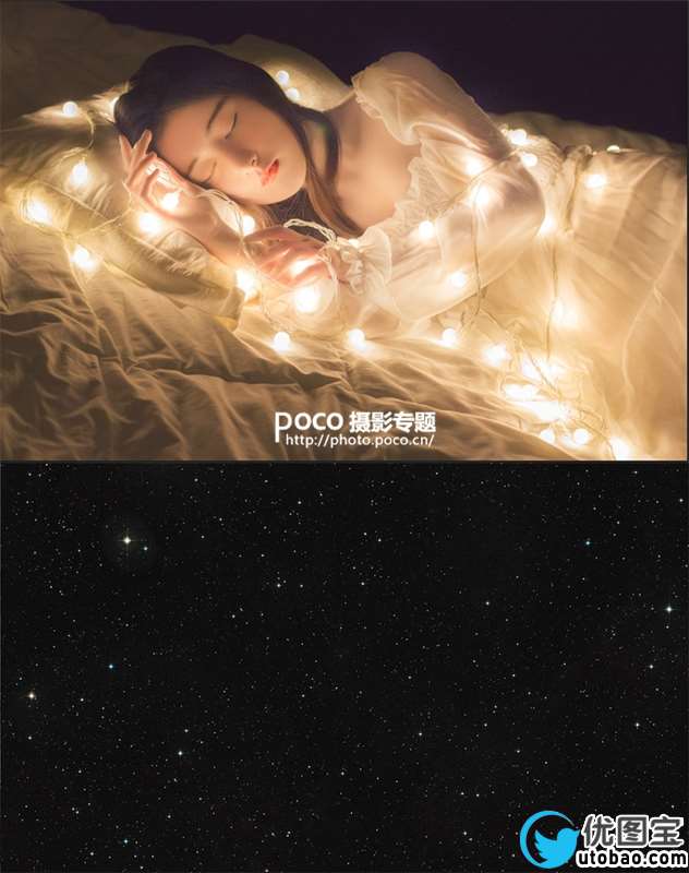 光线处理,两步调出弱光人像的唯美色彩