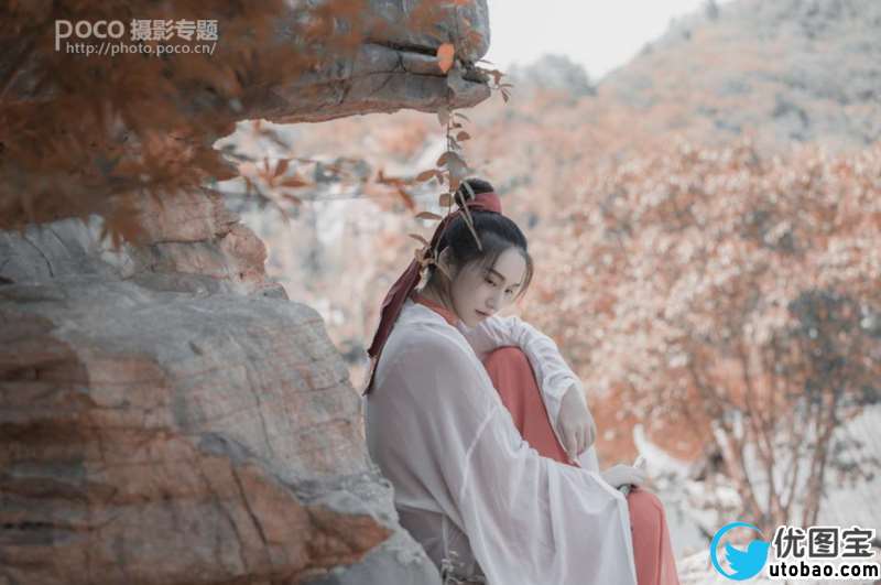 古典色,调出古风画意人像效果_www.utobao.com