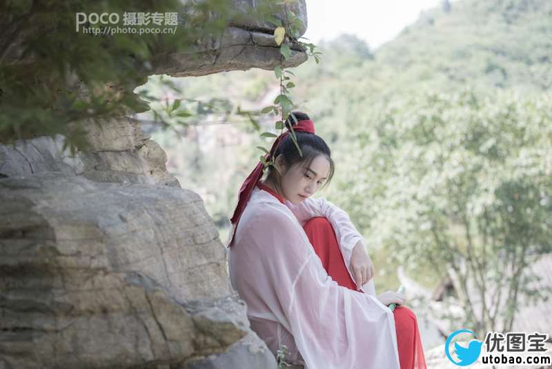 古典色,调出古风画意人像效果_www.utobao.com