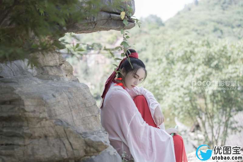 古典色,调出古风画意人像效果_www.utobao.com