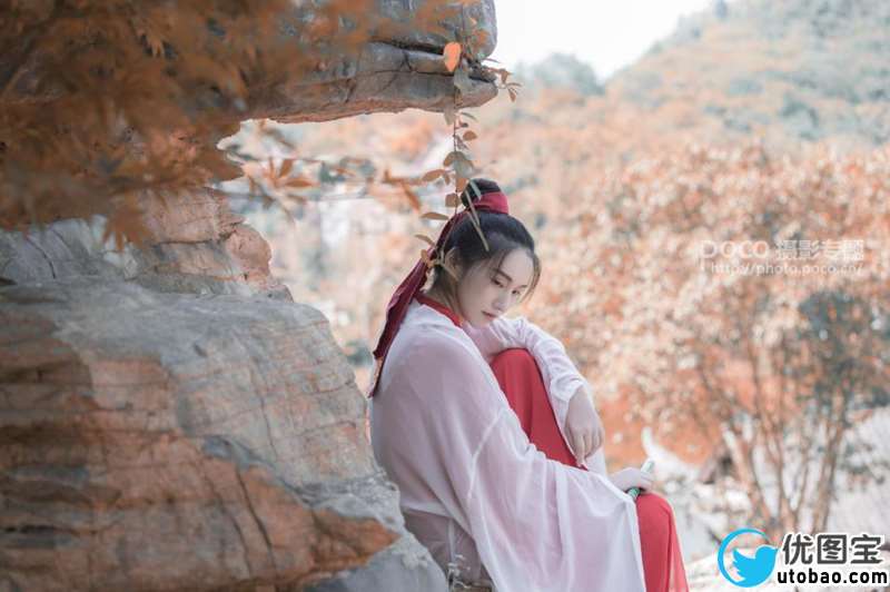 古典色,调出古风画意人像效果_www.utobao.com