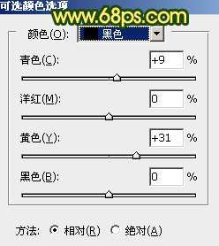 黄色调，调出黄褐色人像照片_www.utobao.com