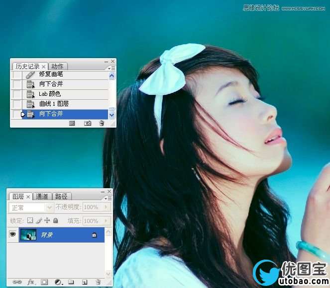 Photoshop使用LAB模式调出通透的阿宝色效果,PS教程,16xx8.com教程网