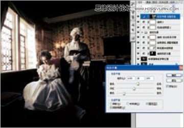 Photoshop调出欧洲中世纪复古婚纱照后期效果,PS教程,16xx8.com教程网