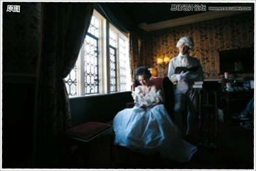 Photoshop调出欧洲中世纪复古婚纱照后期效果,PS教程,16xx8.com教程网