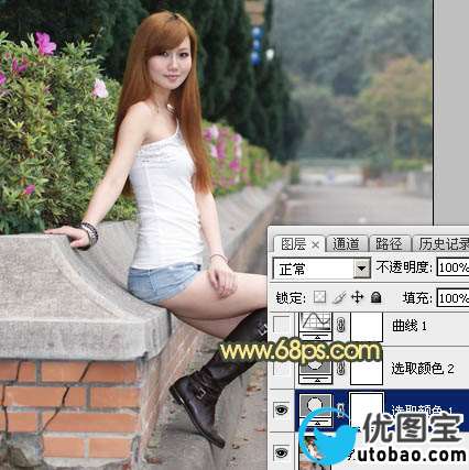 黄色调，ps制作霞光般的黄色调及光线教程_www.utobao.com