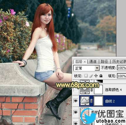 黄色调，ps制作霞光般的黄色调及光线教程_www.utobao.com