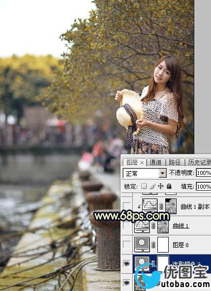 蓝黄色，PS制作蓝黄色的暗调霞光效果教程_www.utobao.com
