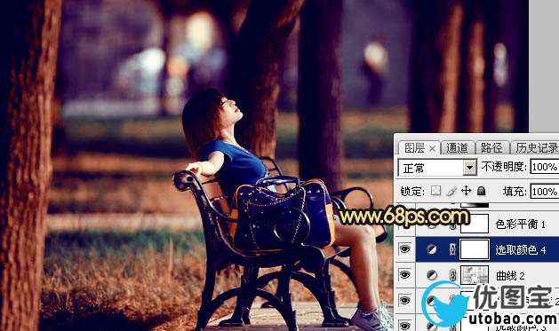 橙色调，ps调出秋天感觉的暖色调照片_www.utobao.com