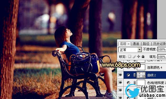 橙色调，ps调出秋天感觉的暖色调照片_www.utobao.com
