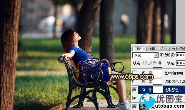 橙色调，ps调出秋天感觉的暖色调照片_www.utobao.com