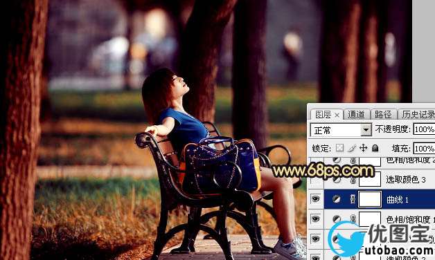 橙色调，ps调出秋天感觉的暖色调照片_www.utobao.com