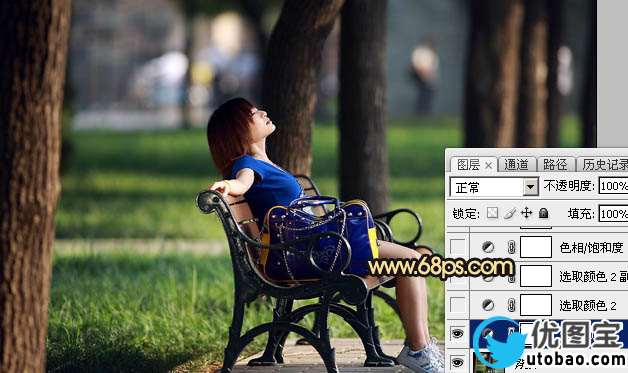 橙色调，ps调出秋天感觉的暖色调照片_www.utobao.com