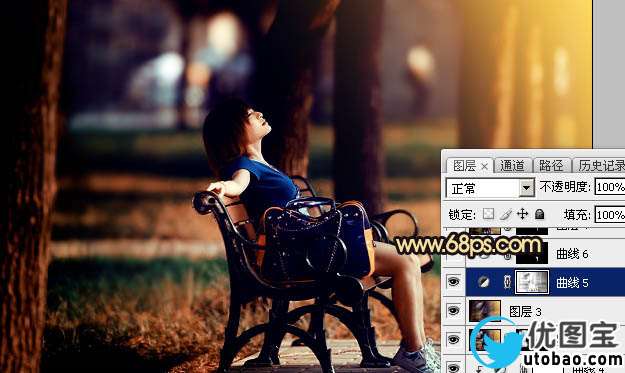 橙色调，ps调出秋天感觉的暖色调照片_www.utobao.com