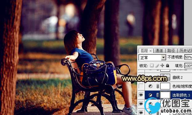 橙色调，ps调出秋天感觉的暖色调照片_www.utobao.com