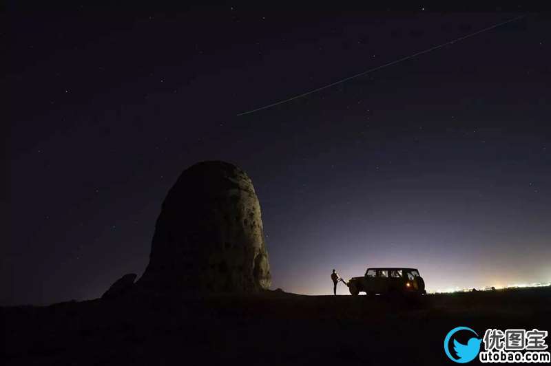 夜空照片，星空风景照片后期实例_www.utobao.com