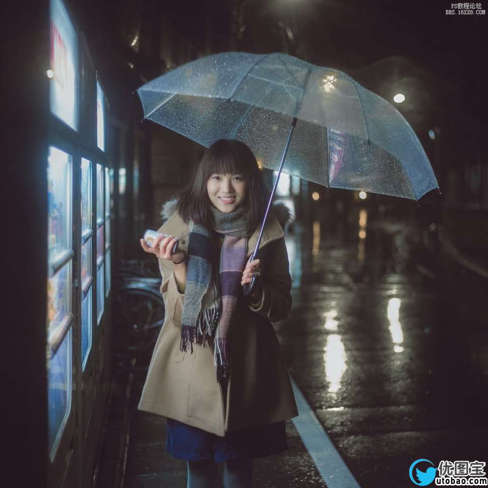 小林的调色教程：雨夜