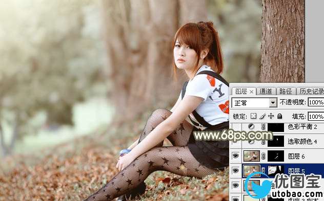 Photoshop调出中性淡暖色的图片实例