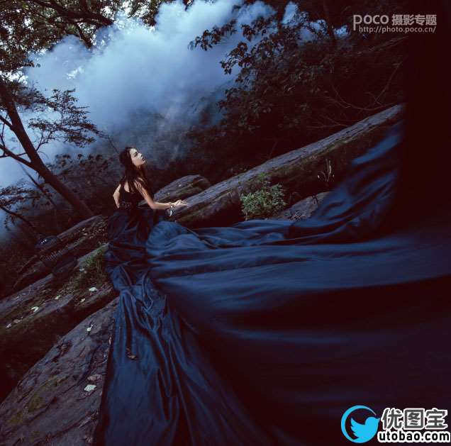 写真后期,教你调黑暗童话风人像照片_www.utobao.com