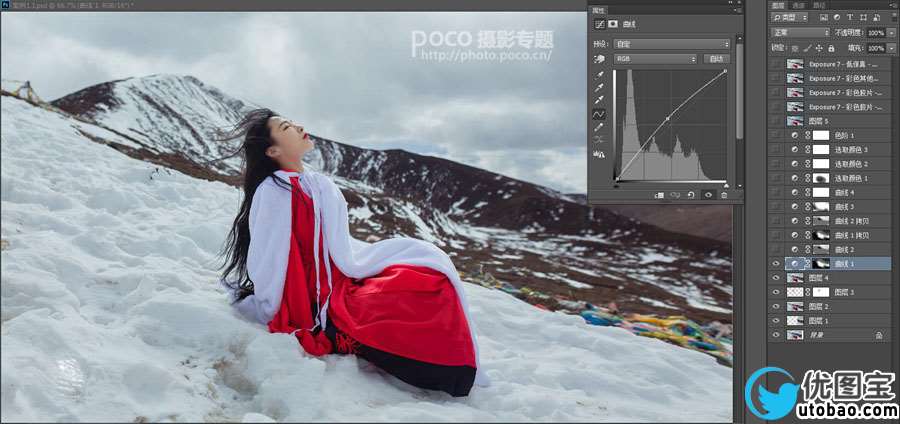 写真后期,唯美古风的写真拍摄及后期思路_www.utobao.com