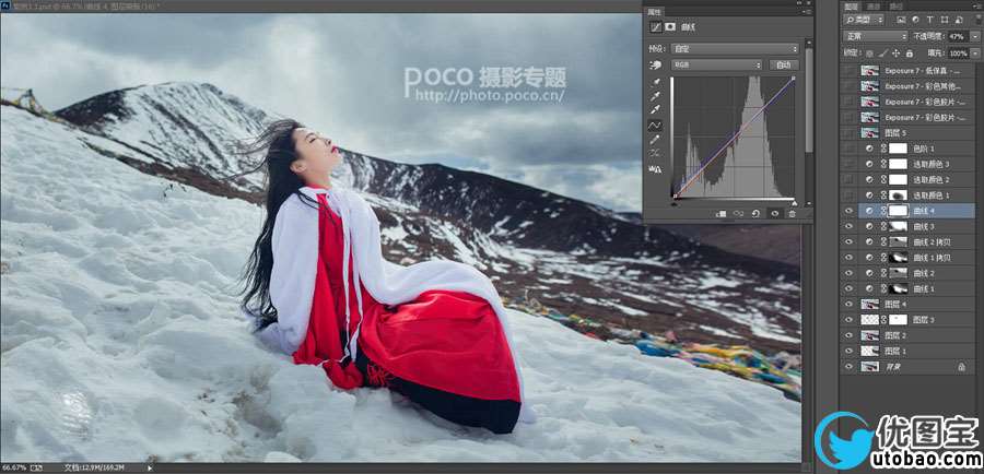 写真后期,唯美古风的写真拍摄及后期思路_www.utobao.com