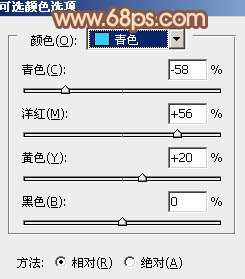 Photoshop给树林人物加上柔和的秋季橙褐色