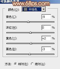 Photoshop给树林人物加上柔和的秋季橙褐色