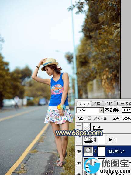 霞光效果，制作昏暗风格的霞光效果_www.utobao.com