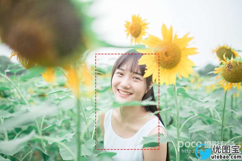 小清新,小清新的向日葵花园人像调色教程_www.utobao.com