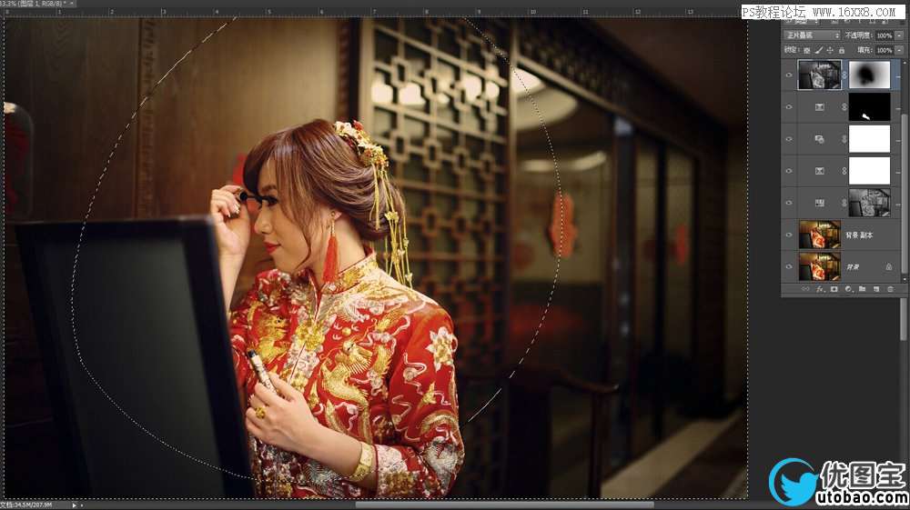 Photoshop详细解析室内婚片的整体色彩处理,PS教程,16xx8.com教程网