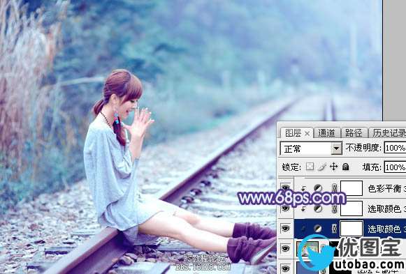 蓝色调，ps调出清新蓝色调照片效果教程