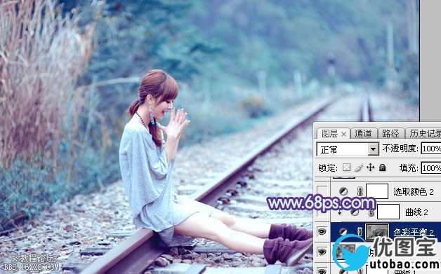 蓝色调，ps调出清新蓝色调照片效果教程