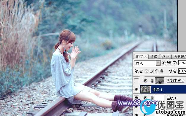 蓝色调，ps调出清新蓝色调照片效果教程