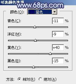 ps调出照片的暗蓝色调效果