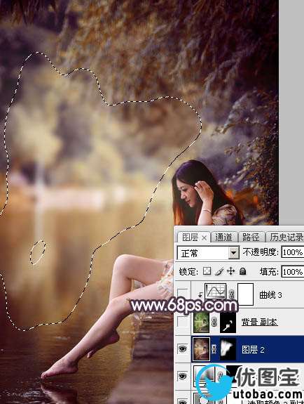 红色调，ps调出高对比的暖红色调照片