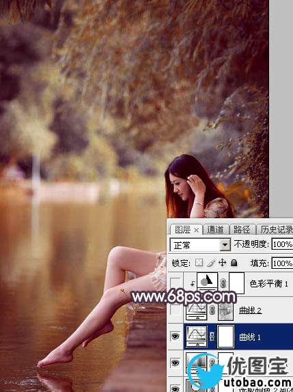 红色调，ps调出高对比的暖红色调照片