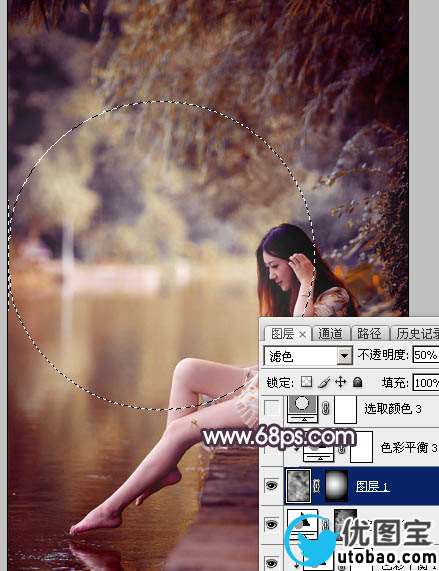 红色调，ps调出高对比的暖红色调照片