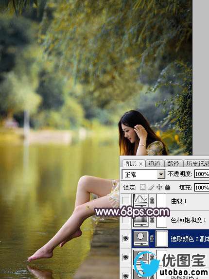 红色调，ps调出高对比的暖红色调照片