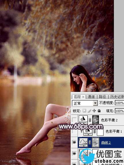 红色调，ps调出高对比的暖红色调照片
