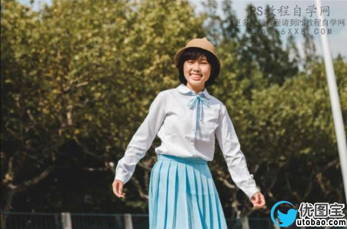 日系色，用LR和PS调出室外人像日系色调_www.utobao.com