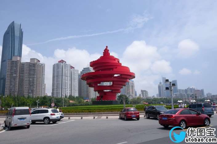 单色效果，教大家制作延时摄影城市照片_www.utobao.com