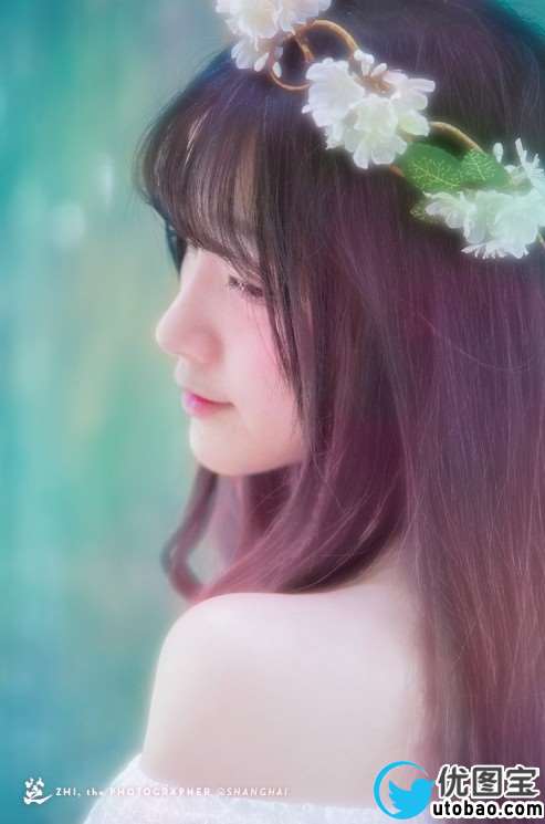 人像调色，调出梦幻粉色调人像照片教程_www.utobao.com