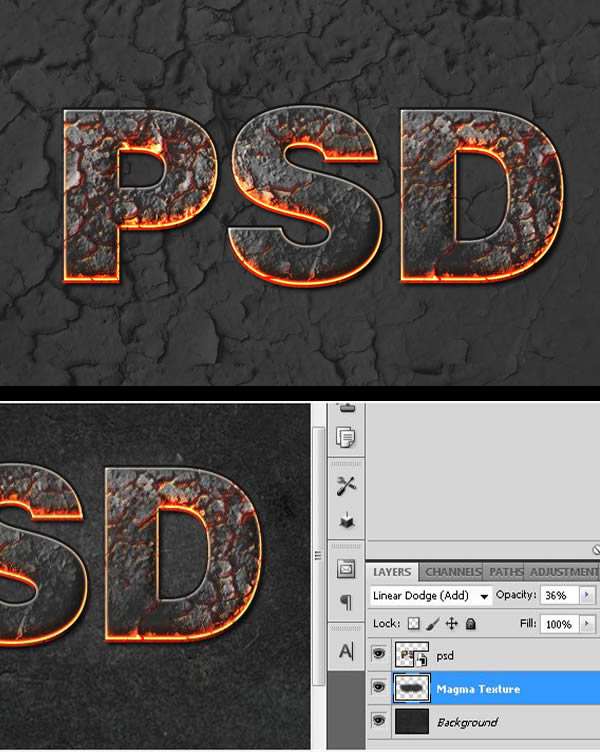 在Photoshop中创建岩浆热文本效果 优图宝 PS文字效果教程