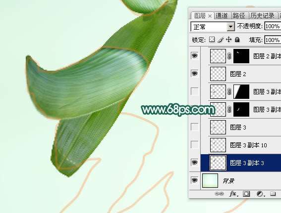 PS制作粽叶文字效果 优图宝 PS文字效果教程