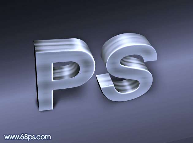 PS制作实用漂亮金属效果立体字 优图宝 PS文字效果教程