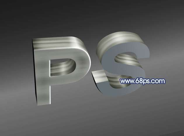 PS制作实用漂亮金属效果立体字 优图宝 PS文字效果教程