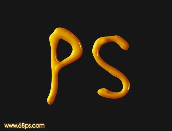 PS制作漂亮的橙色软化塑胶字效果 优图宝 PS文字效果教程