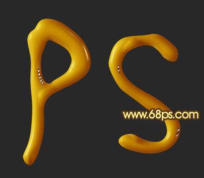 PS制作漂亮的橙色软化塑胶字效果 优图宝 PS文字效果教程