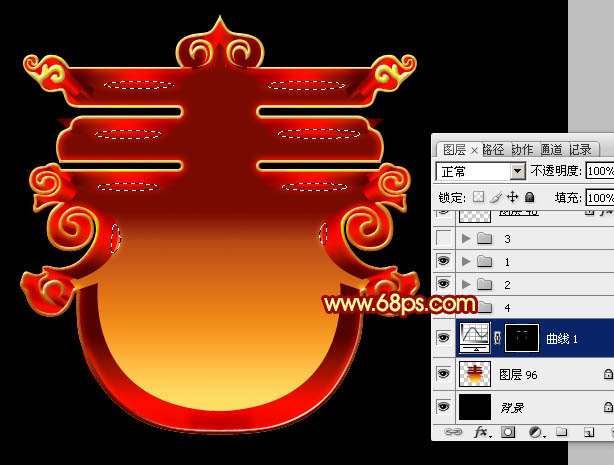 PS制作漂亮的新春文字效果 优图宝 PS文字效果教程