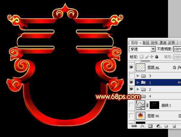 PS制作漂亮的新春文字效果 优图宝 PS文字效果教程